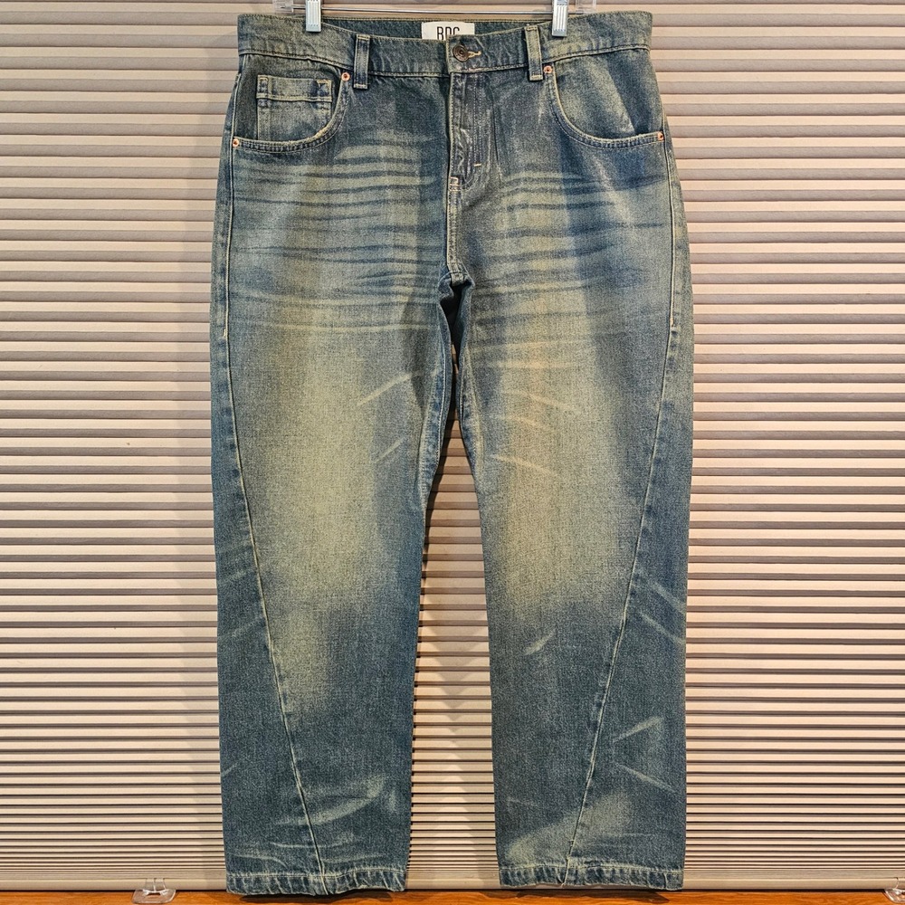 BDG Urban Outfitters 31x32 Vintage Wash Paneled Curved Leg‎ Jeans Flap Pocket
